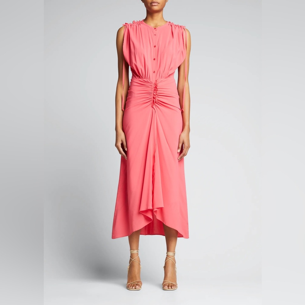 IRO
Nima Draped Button-Front Dress $598